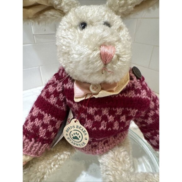 Boyd's Bears Plush ARCHER 11” Easter Bunny Sweater retired collectors - Picture 2 of 15